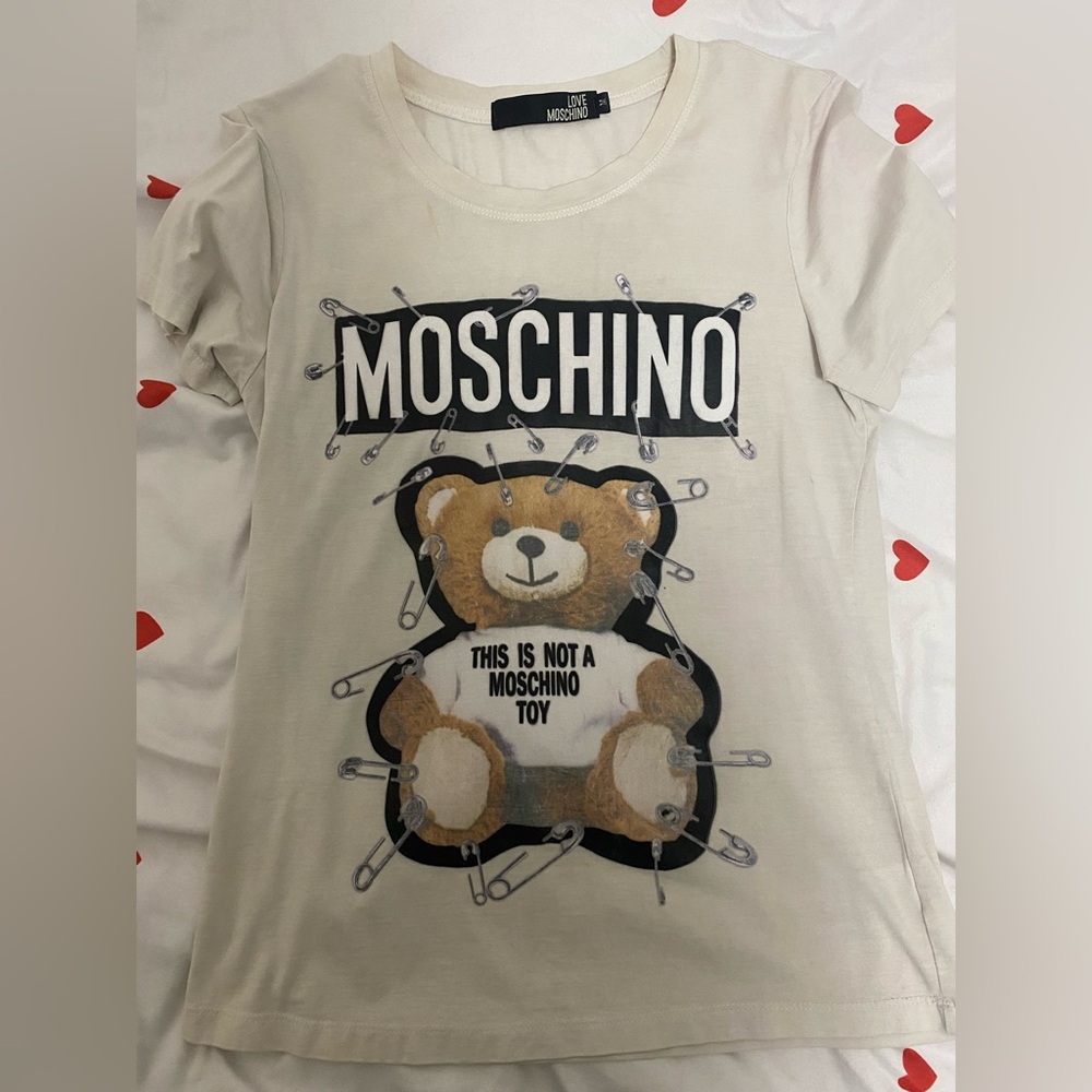 Okay condition white moschino top